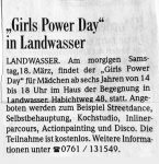 Girls Power Day BZ - 17.3.2006