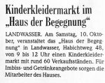 Kinderkleidermarkt BZ - 8.10.2009
