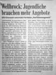 Jugendliche brauchen mehr Angebote - Badische Zeitung 12.8.1999