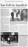 Neue Treffs fuer Jugendliche - Badische Zeitung 14.11.1999