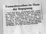 Fasnachtstreiben im HdB Wochenbericht - 14.2.1985
