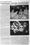 Fasnetmasken aus Gips, Ton und Styropor Badische Zeitung 1.2.1989