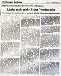 Herr Läufer nicht mehr 1. Vorsitzender Badische Zeitung - Juni 1987