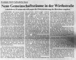 Neue Gemeinschaftsräume in der Wirthstraße Badische Zeitung - 7.3.1990
