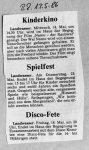 Veranstaltungen Badische Zeitung - 13.5.1986