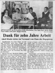 Dank an Adolf Riede für 10 Jahre Arbeit