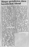 Bürger gestalten einen bayrischen Abend - Lokalanzeiger 8.10.1975