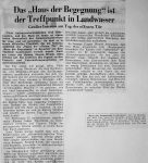 Das HdB ist der Treffpunkt in Landwasser - Badische Zeitung 14.11.1973