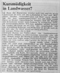 Kursmüdigkeit in Landwasser? - Freiburger Wochenbericht 7.4.1977