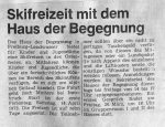 Skifreizeit mit dem Haus der Begegnung - Lokalanzeiger 29.3.1973