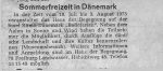 Sommerfreizeit in Dänemark - Wochenbericht 30.5.1973