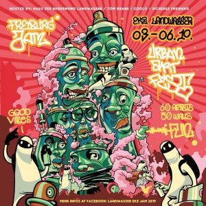 Kunst - Land – Wasser Graffitikunst im EKZ Landwasser