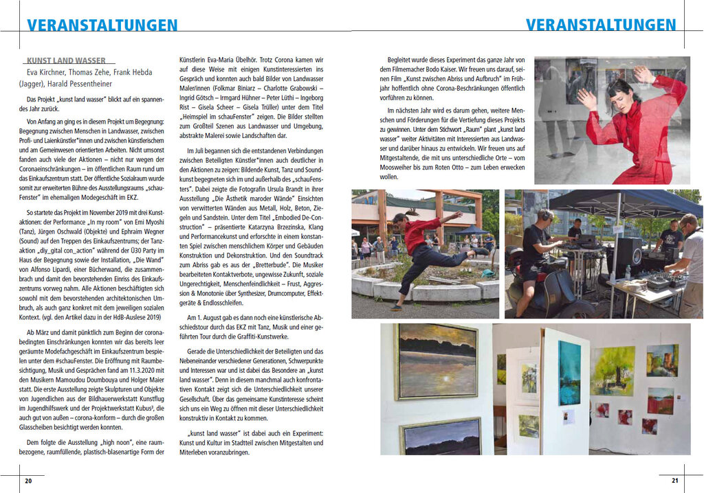 Veranstaltungen im ehemaligen EKZ 2020