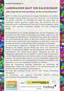 Landwasser baut ein Kaleidoskop - Text
